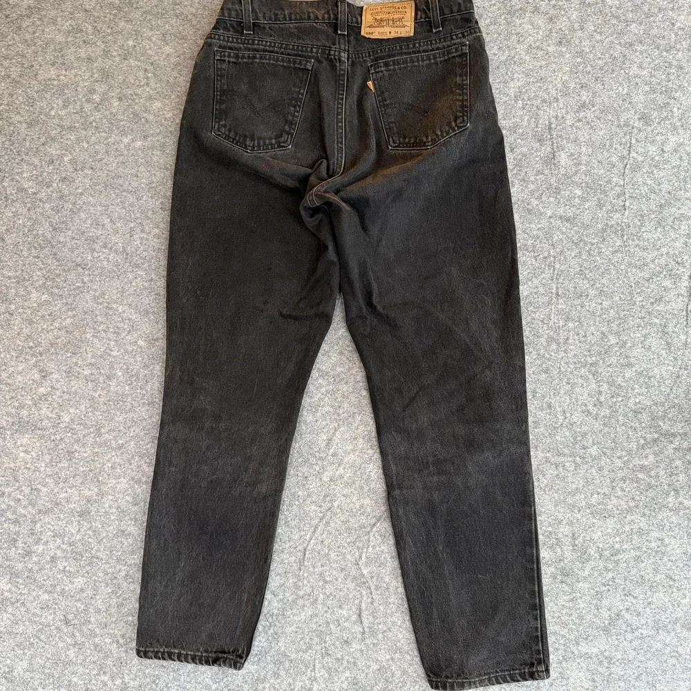 Vintage Levis 550 Jeans Mens (31x29)‎ 34x30 Orange Tab Black 90s USA